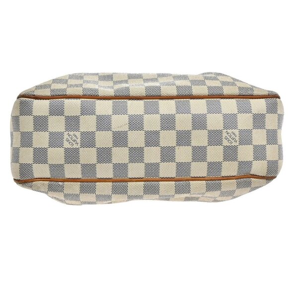 LOUIS VUITTON Siracusa PM Shoulder Bag Damier Azur Leather White N41113 84AA030 - Picture 5 of 16